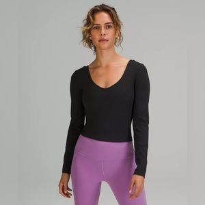 lululemon Align™ Long Sleeve Shirt - Black - Size 10